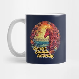 Sunset Saddle Serenity Mug